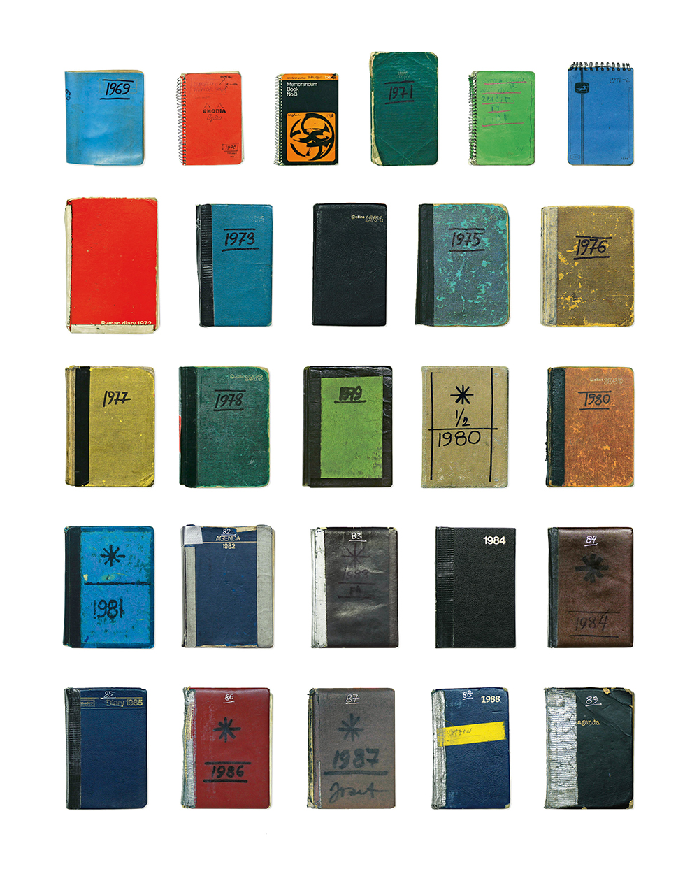 Covers of JK's diaries