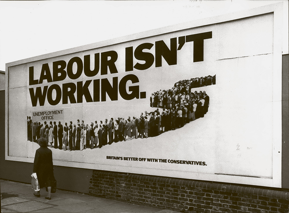 Hello Human: Labour isn't working poster. Credit: Keystone Pres/Alamy Stock Photo